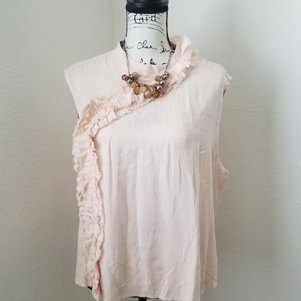 DKNY Snap Sleeveless Top